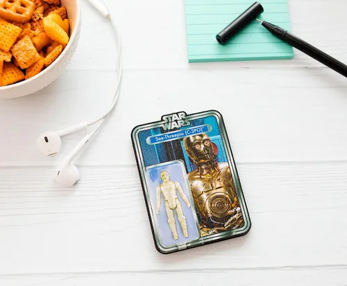 Miniatura 2 de AQUARIUS Star Wars C3PO - Figura de acción con imán para refrigerador, casillero, pizarra blanca y sala de juegos, productos y coleccionables