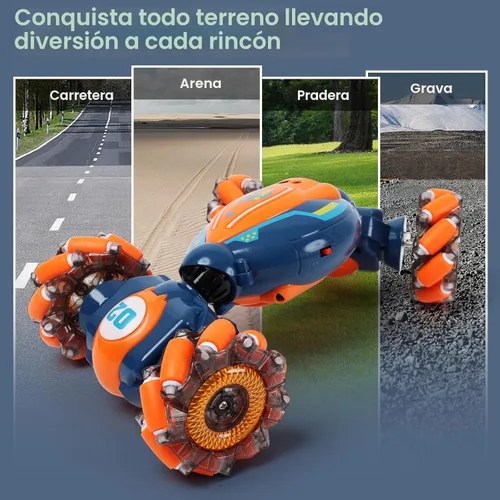 Miniatura 3 de Coche de acrobacias RC con detección de gestos – Juguetes para niños y niñas de 6 a 8 a 12 años, 4WD controlado a mano, control remoto, giro auto