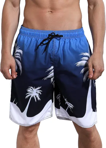 MILANKERR Traje de baño para hombre, traje de baño para hombre, traje de baño para hombre, traje de baño corto de 9 pulgadas de entrepierna de 20