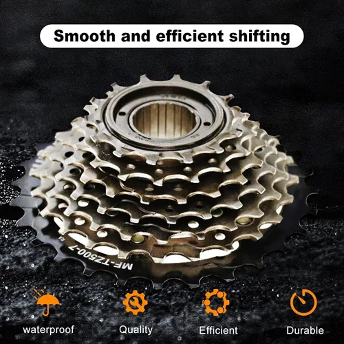 Miniatura 5 de 7 Speed Bike Freewheel, MF-TZ500-7 Bicycle Freewheel14-28T/34T Multiple Freewheel Cycling Replacement Part