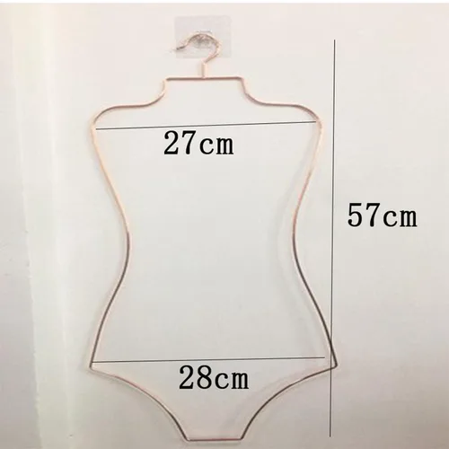 Miniatura 7 de 2 ganchos para traje de baño con forma de cuerpo, organizador de armario para niños, perchero para ropa de playa, colgador de ropa para armario