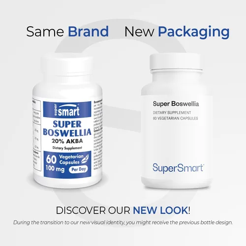 Miniatura 2 de Supersmart - Extracto de Super Boswellia 100 mg por día (patentado y de alta resistencia) - Suplemento ApresFlex Boswellia Serrata - 20% AKBA Sin