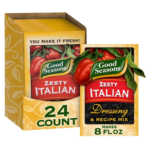 Miniatura 9 de Good Seasons - Mezcla de aderezo de ajo y hierbas y receta (6 unidades) + Mezcla de aderezo italiano suave e receta (6 unidades)