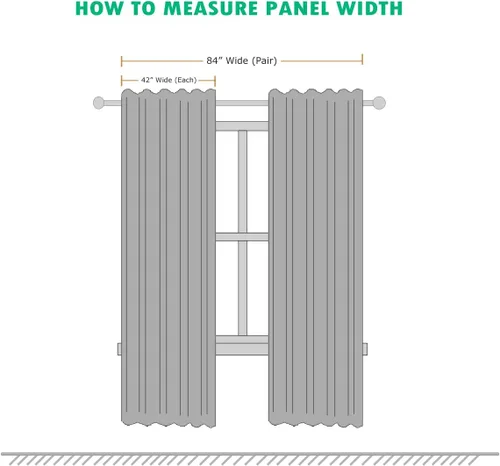 Miniatura 3 de Royal Tradition Cortinas opacas de 42 x 63 pulgadas, juego de 2 paneles de cortinas doradas con aislamiento térmico para oscurecer la habitación