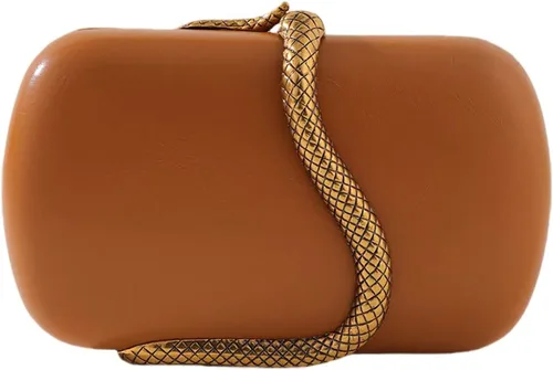 Miniatura 15 de Bolso de mano de piel sintética desmontable con cadena cruzada, bolso de noche, bolso de mano para mujer, formal, boda, fiesta, baile de graduación