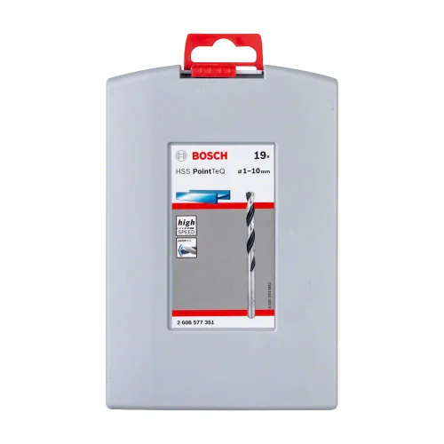Miniatura 4 de Bosch Professional 2608577351 PointTeQ - Juego de brocas (19 piezas, para metal, ProBox, accesorios para destornilladores), 0.039–0.394 in