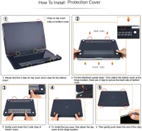 Miniatura 7 de Funda compatible con MacBook Pro de 13 pulgadas modelo: A1278 con CD-ROM (versión 2012 2011 2010 2009 2008), cubierta rígida de plástico y cubierta