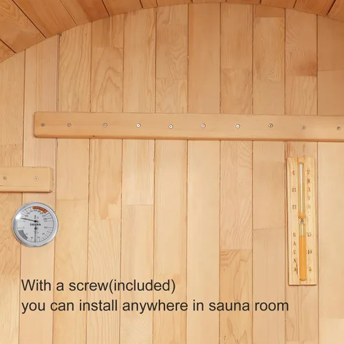 Miniatura 5 de Termómetro de sauna en Fahrenheit, termómetro higrómetro de sauna 2 en 1, medidor preciso de temperatura y humedad para saunas, accesorios de sauna