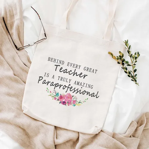 Miniatura 4 de WCGXKO Paraeducator regalo para maestro regalo paraprofesional cremallera bolsa cosméticos bolsa regalo de agradecimiento para para, Increíble bolso