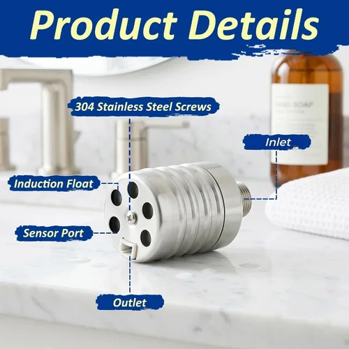 Miniatura 5 de 2PCS Water Float Valve, 1/2" to 3/4'' Water Level Control Float Valve, 304 Stainless Steel Automatic Water Shut off Valve, with Straight & Elbow