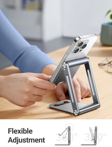 Miniatura 3 de UGREEN Soporte de Teléfono para Escritorio Porta Celular Ajustable Compatible con iPhone 17 Air/16/15/14/13 Pro Max/12 Mini/11/XS Max/XR/X/Nintendo