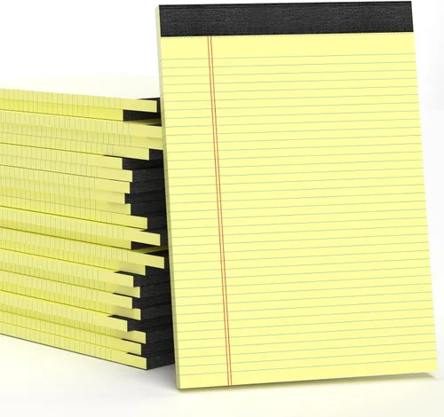 Miniatura 19 de Blocs de Notas de Color 5x8, Paquete de 48 Blocs Legales Pequeños Rosa 5x8, Blocs de Notas Legales Pequeños con Rayas Universitarias Fácil