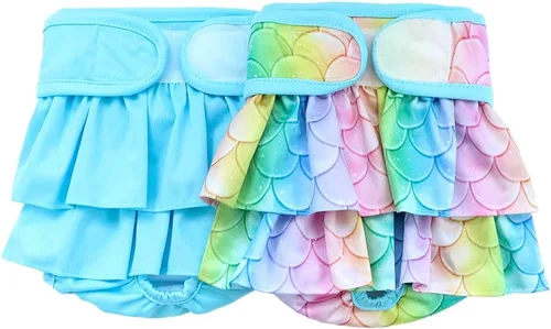 Miniatura 10 de Pañal para perros femeninos, reutilizable, lavable, duradero, absorbente, pañales, pantalones l2