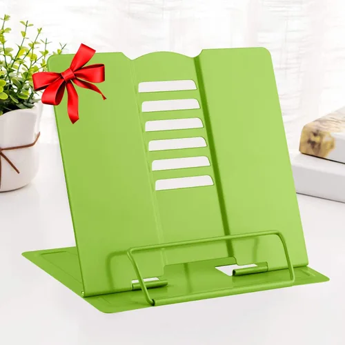 Miniatura 28 de MSDADA - Soporte de libros de escritorio, soporte de libros de lectura, de metal, ajustable, para libros de cocina, documentos, portátil