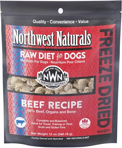 Miniatura 17 de Northwest Naturals Alimento liofilizado para perros de pescado blanco y salmón - Nuggets de tamaño bocado - Sin granos, alta en proteínas, dieta