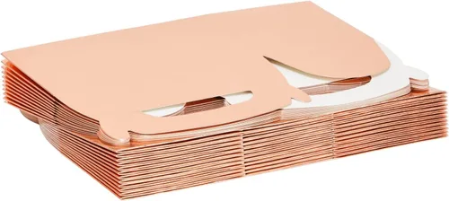 Miniatura 8 de Juvale Cajas de regalo a dos aguas de oro rosa – Caja de cartulina duradera de 10.58 oz/m² – para regalos de despedida de soltera – Contenedores a