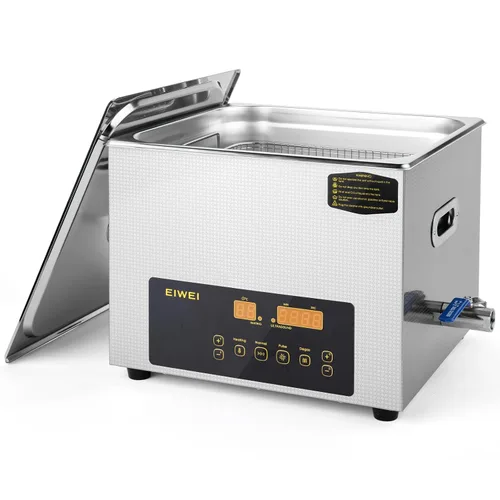 Miniatura 10 de Limpiador ultrasónico de doble frecuencia profesional de acero inoxidable digital con temporizador calentador para carburador, piezas, placa