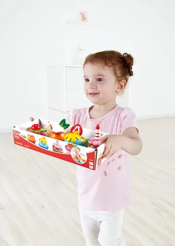 Miniatura 5 de Hape Cupcakes Magdalenas de madera coloridas, juguete de cocina para niños