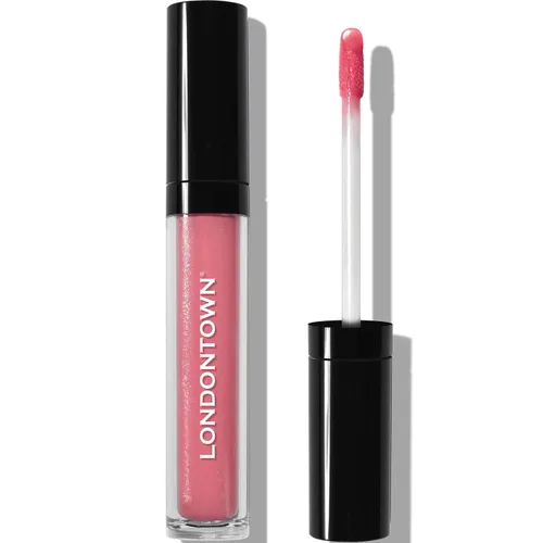 Miniatura 9 de LONDONTOWN Dainty, Sun Kissed Coral, tubo de brillo de labios de felpa, hidratante profundo, bálsamo acondicionador no pegajoso