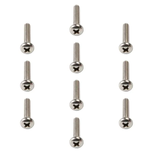 Miniatura 53 de Tornillos de máquina de jalar de perilla M4-0.028x0.197 in M4-0.028x0.197 in Tornillos de cabeza plana métrica Phillips Drive Tornillo de cabeza