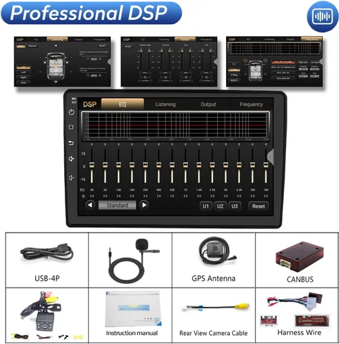 Miniatura 6 de QLED Radio de 10 pulgadas para Ford F150 2004 2005 2006 2007 2008, F250 2005-2012, CarPlay Android Auto Ready, pantalla táctil estéreo, cámara