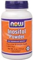 Now Foods - Polvo puro de inositol, 4 onzas (paquete múltiple)