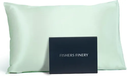 Miniatura 26 de Fishers Finery Funda de almohada de seda de morera 100% pura de 25mm (Rojo King)