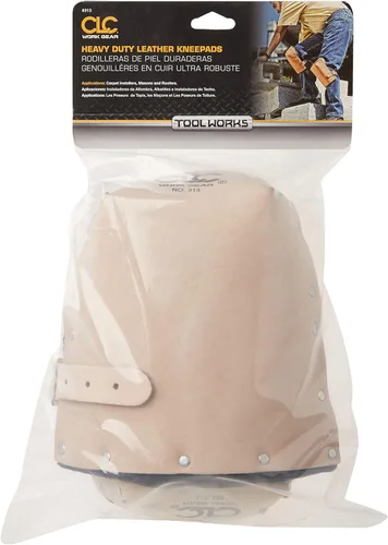 Miniatura 2 de CLC Custom Leathercraft 313 Rodilleras de cuero resistente, doble forro grueso, color marrón