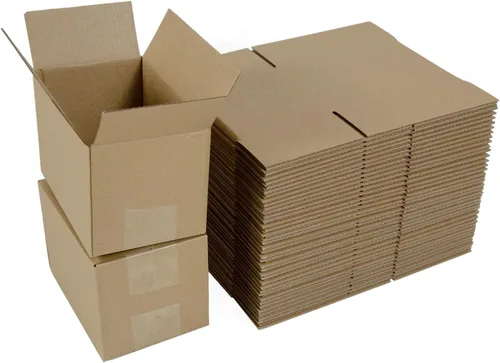 Miniatura 14 de Cajas de envío de 4 x 4 x 4 pulgadas, juego de 40, caja de cartón corrugado blanca para envío postal de documentación para pequeñas empresas Blanco