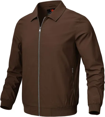 Miniatura 22 de Rdruko Chaquetas ligeras para hombre Cortavientos de primavera y otoño Chaquetas ligeras Casuales y elegantes con bolsillos
