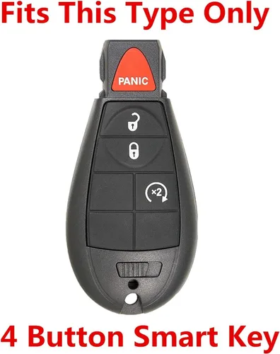 Miniatura 3 de Funda para llavero para Dodge Dodge - 2 paquetes de 3 botones de control remoto para llavero de repuesto para Dodge Ram 1500 2500 3500 Journey Jeep