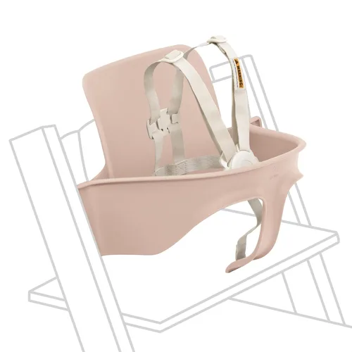 Stokke Tripp Trapp - Juego de 2 piezas para bebé, color rosa sereno, para edades de 6 a 36 meses, convierte la silla Tripp Trapp en una cómoda silla