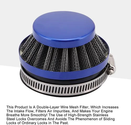 Miniatura 3 de GOOFIT Filtro de aire de repuesto de 2.283 in para motor de 47 cc, 49 cc, 2 tiempos, carburador de carburador de carburador de carbohidratos, mini