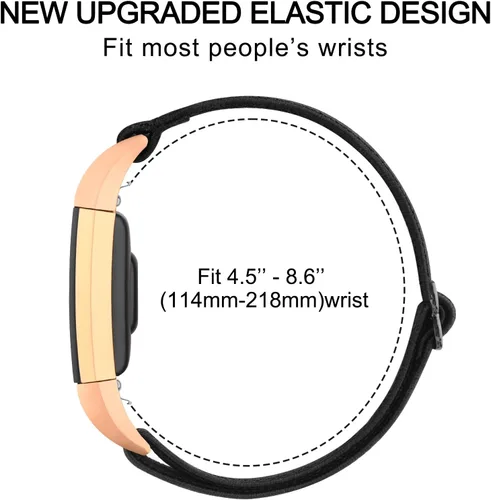 Miniatura 4 de Oumida Correa elástica de nailon solo compatible con Fitbit Charge 2 bandas para mujeres y hombres, correas deportivas trenzadas suaves ajustables