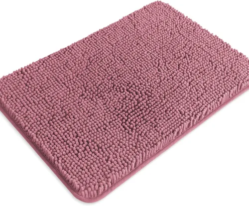 Miniatura 345 de Alfombra de baño pequeña de 12 x 18 pulgadas, lavable y absorbente, antideslizante, alfombra de baño de felpilla gruesa y suave para baño, ducha