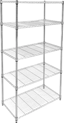 Miniatura 13 de Simple Deluxe - Estantería de almacenamiento resistente de 5 niveles, capacidad de carga de 1250 libras, 29.92" de ancho x 13.98" de profundidad x