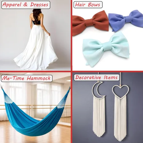 Miniatura 6 de ITY - Tela de jersey Tejido de elastano, elástico en 2 direcciones, 95% poliéster, 5% elastano, antiarrugas, transpirable, 60 pulgadas de ancho