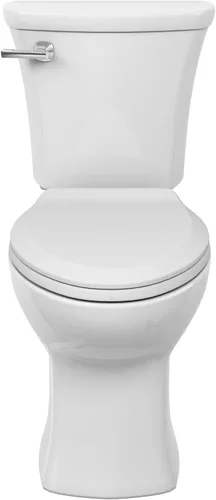 Miniatura 5 de American Standard 608AA005.020 Edgemere Inodoro de dos piezas con asiento de cierre lento y anillo de cera, parte delantera alargada, descarga a