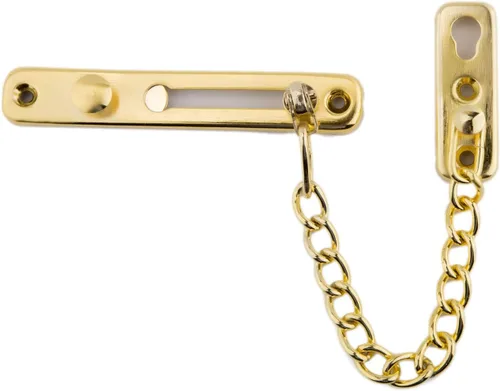 Cerradura de puerta de cadena de acero inoxidable, resistente al interior, cerradura de puerta sin llave, añade seguridad adicional con resorte