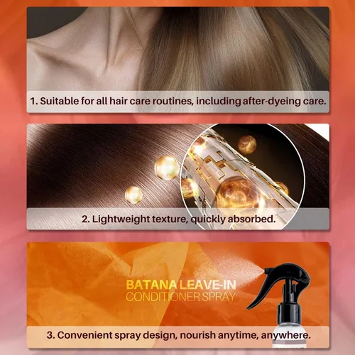Miniatura 5 de Dr. Sebi - Acondicionador sin enjuague de aceite de Batana para el crecimiento del cabello, aceite de batana natural con spray de menta y romero por