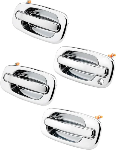 Miniatura 10 de Manija de puerta exterior sin llave, compatible con Chevy Silverado Suburban Tahoe Avalanche 1999-2007, GMC Sierra Yukon, Cadillac Escalade, lado