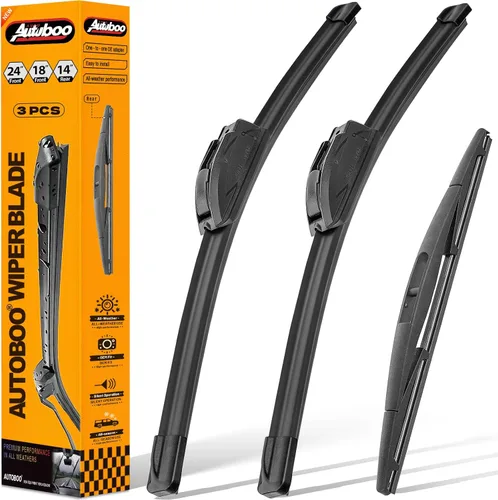 Miniatura 22 de AUTOBOO - Limpiaparabrisas de repuesto 26 + 20 pulgadas con limpiaparabrisas trasero de 12 pulgadas para BMW X3, X4, 2018, 2019, 2020, 2021, 2022