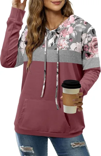 Miniatura 2 de Angerella - Suéteres con capucha para mujer, diseño con estampado de camuflaje y leopardo, con cordón ajustable y bolsillo