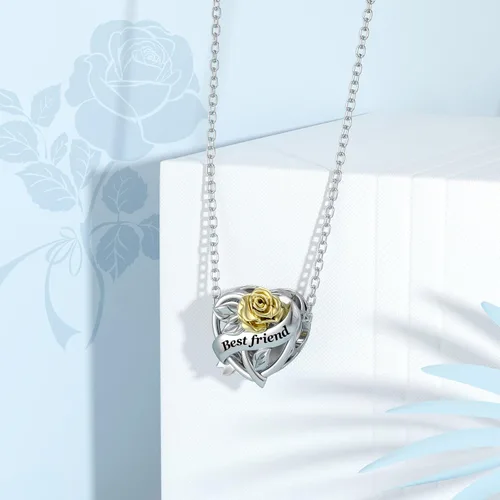 Miniatura 3 de DALARAN 925 Sterling Silver Mother Daughter Sister Wife Friend Grandma Charms Bead for Charm Bracelet Necklace