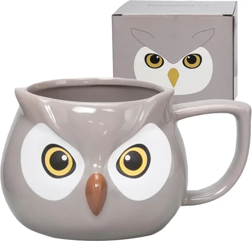 Miniatura 13 de Taza de Café de Cerámica ToCooTo de 14 oz con Diseño de Llama, Taza de Café 3D de Porcelana para Té, Taza de Noveldad para Mujeres, Regalos