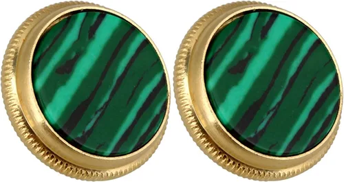 Miniatura 3 de Botón de dedo de trompeta verde dorado Instrumentos musicales diámetro 0.630 in piezas de repuesto paquete de 3