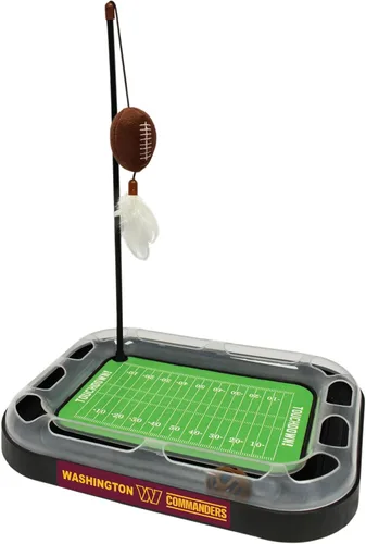 Miniatura 17 de Tabla de rascado para gatos NFL LOS VEGAS Raiders Campo de fútbol americano Juguetes para gatos + Pelota de fútbol de felpa rellena de hierba gatera