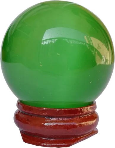 Miniatura 30 de Escultura de esfera de adivinación de cristal curativo de labradorita negra de 1.575 pulgadas, bola de piedras preciosas, colección decorativa