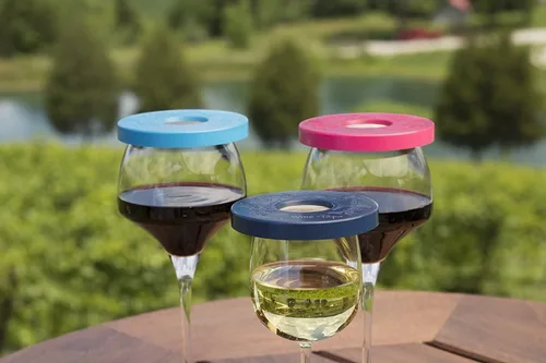 Miniatura 3 de Cubiertas para copas de vino – Mantén a los insectos lejos de copas de vino al aire libre – Úselo como funda para tazas de café, latas de refresco