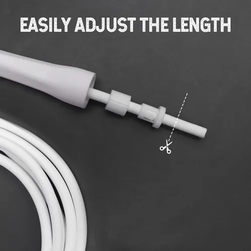 Miniatura 4 de hererope - Cuerda de saltar de boxeo ajustable de 0.236 in con cordón interior, asas irrompibles, cuerdas de salto de PVC duraderas que no se doblan